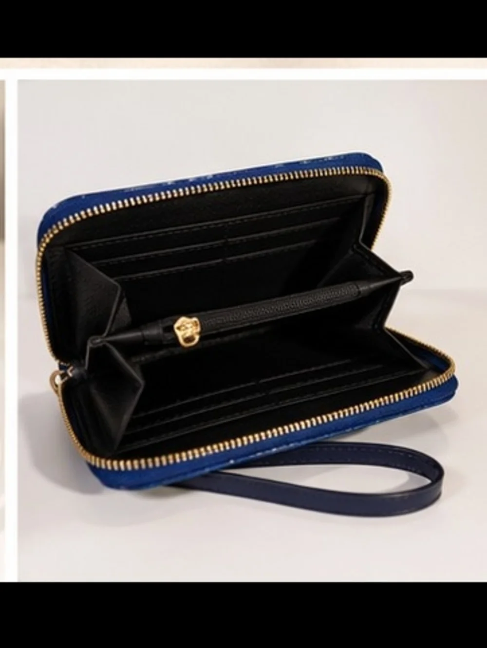 Classic Fashion Denim Monogram Satchel Bag & Wristlet Wallet NWT